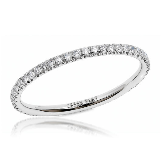 Diamond Pavé Eternity Ring in Platinum